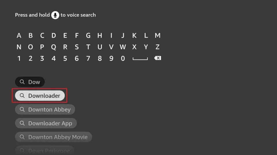 Step 3: Type Downloader and select it from the results....